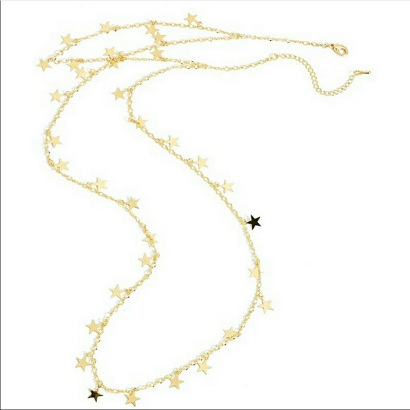 Gold Star Layered Necklace - Picture 3 of 3